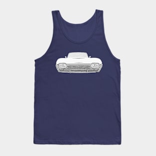 Ford Thunderbird 1962 American classic car monochrome Tank Top